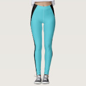 Collants turquoise à rayures noires (Devant)