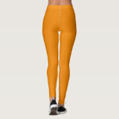 Collants uni couleur mandarine (Dos)