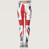 Collants Union Jack Distressés - Drapeau UK Femmes (Devant)
