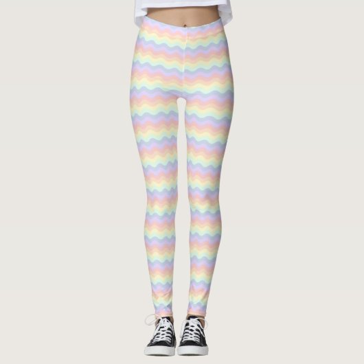 Collants Vagues Arc-en-ciel Pastel (Devant)