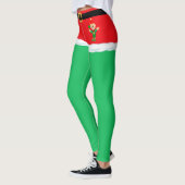 collants vert elf de Noël (Gauche)