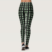 Collants Vert Noir Carré (Dos)