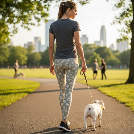 Collants vert olive avec Pitbulls et jouets ludiqu