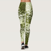 Collants verts à feuilles attirés par les opposés (Dos)