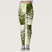 Collants verts à feuilles attirés par les opposés (Devant)
