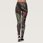 Collants verts abstraits Branches emmêlées 101 (Dos)