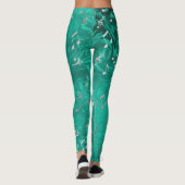 collants verts et argentés notes élégantes (Dos)