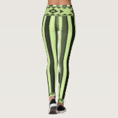 collants verts noirs pour femmes (Dos)