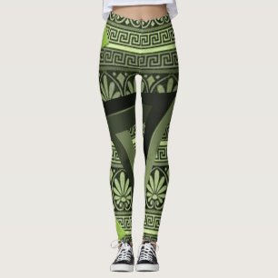 collants verts triangulaires noirs pour femmes
