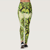 Collants verts tropicaux à cercles de corail (Dos)