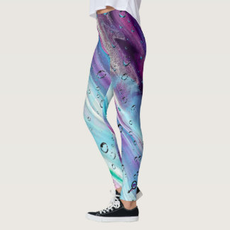 Collants violet-abstrait