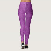 Collants violets avec apparence de rayure (Dos)