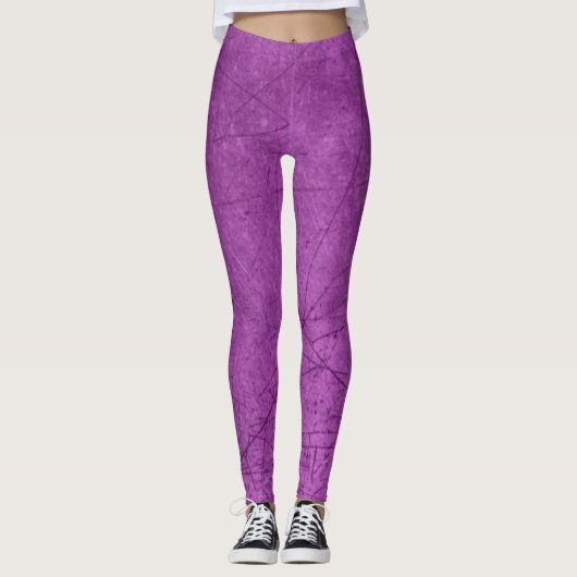 Collants violets avec apparence de rayure (Devant)
