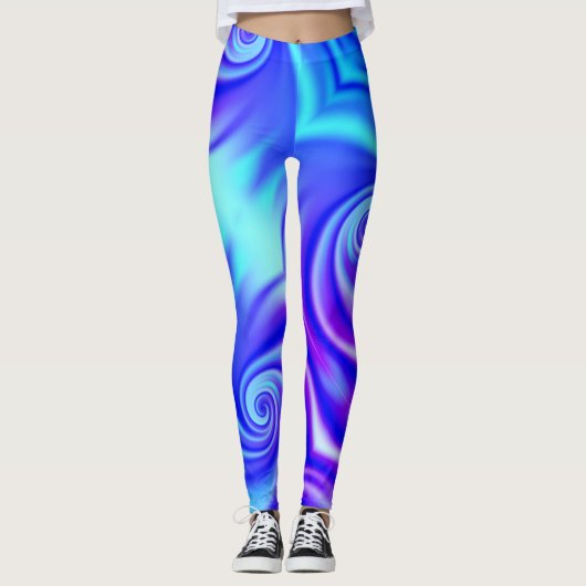 collants vortex bleu (Devant)