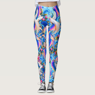 Collants White Dove Fantasy | Art Floral Céleste