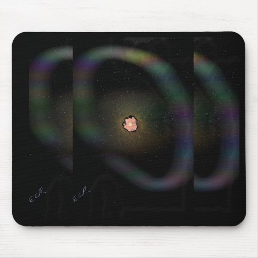 Collapsing Supernova, Expanding Ring Mousepad Muismat (Voorkant)