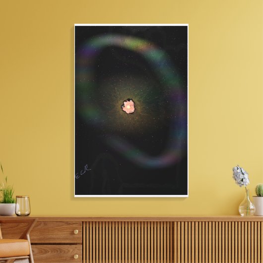 Collapsing Supernova, Expanding Shell Canvas Print (Insitu (Woonkamer))
