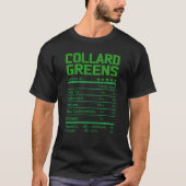 Collard Greens Nutrition Facts Thanksgiving Chris T-shirt (Voorkant)