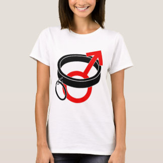 Collared mannetjessymbool. t-shirt