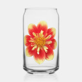 Collarette orange Dahlia fleurit Floral (Recto)