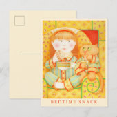 COLLATION DU COUCHER Carte postale / Crème (Devant / Derrière)