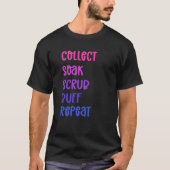 Collect Soak Scrub Buff Repeat Beachcombing T-shirt (Voorkant)
