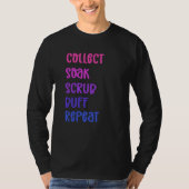 Collect Soak Scrub Buff Repeat Beachcombing T-shirt (Voorkant)