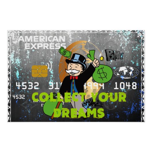Collect Your Dreams (Black Card Pop) Perfect Poster (Voorkant)