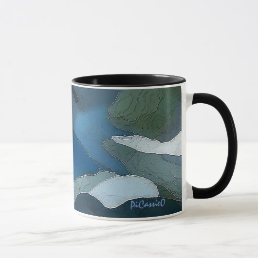 Collectable Art Mok Cool Colour Black Handle (Rechts)