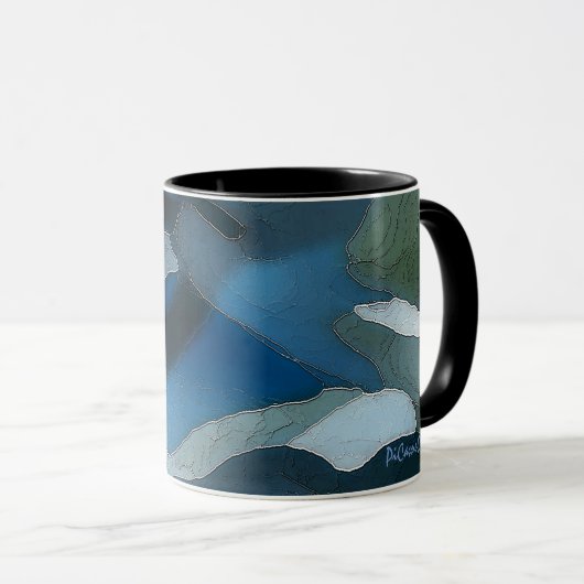 Collectable Art Mok Cool Colour Black Handle (Voorkant rechts)