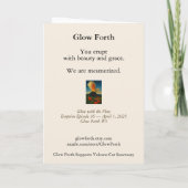 Collectable Glow Forth Greeting Card Kaart (Achterkant)