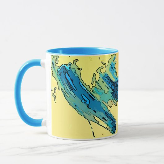 Collectable kleurrijke PiCassieO art mok West Wind (Links)