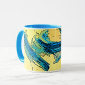 Collectable kleurrijke PiCassieO art mok West Wind (Voorkant links)