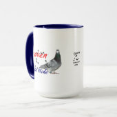 Collectable reeks Janssen Racing Pigeons Mok (Voorkant links)