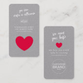 Collecte de fonds Charity Event Grey Logo Carte ph (Devant / Derrière)