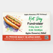 Collecte de fonds Hot Dog PTO PTA Bannière de l'ég (Horizontal)