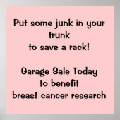 Collecte de fonds Poster de vente de garage (Devant)