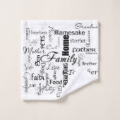 Collecte de mots de famille (Gant de toilette)