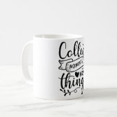 Collecter des moments pas des choses Mug (Devant gauche)