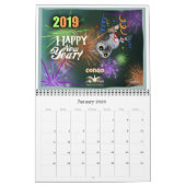 Collecteur de fonds heureux de calendrier de (Jan 2026)