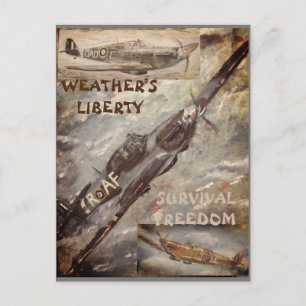 Collecteurs Carte postale HURRICANE & SPITFIRES GJ