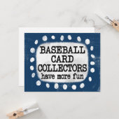 Collecteurs de cartes de baseball Plus de carte de (Devant/Arrière en situation)
