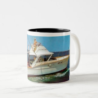 Collectibel Chris Craft Commandant Boats Coffee Mo Tweekleurige Koffiemok