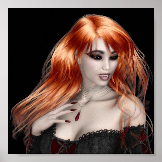 Collectibele Vampire Doll Art (vampire3) Poster (Voorkant)