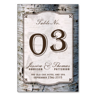 Collectie 03 van de Rustic Silver Birch Tree Weddi Kaart