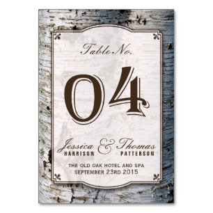 Collectie 04 van de Rustic Silver Birch Tree Weddi Kaart
