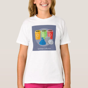 Collectie afval t-shirt
