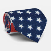 Collectie Amerikaanse vlag Stropdas (Opgerold)