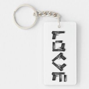 COLLECTIE BW LOVEN met schaduw 2-zijdige Sleutelha Sleutelhanger