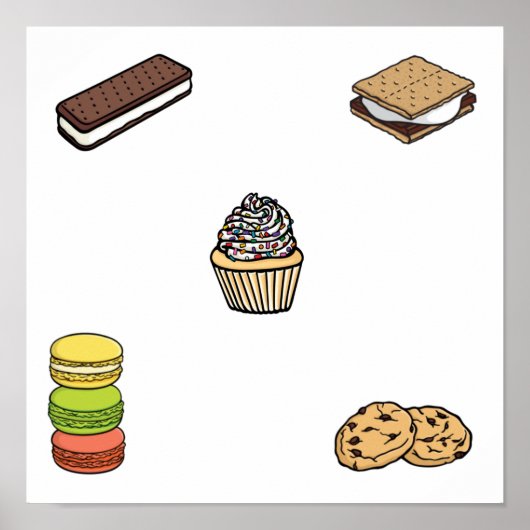Collectie dessert poster (Voorkant)